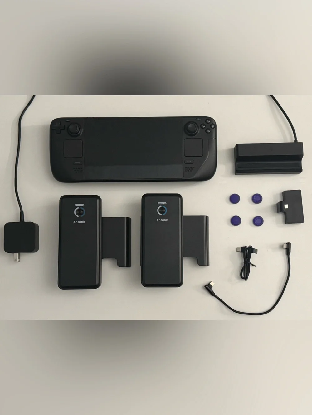 Steam Deck OLED 1TB Model w Case,2 Original Chargers + Docking Statn,2 Powerbank